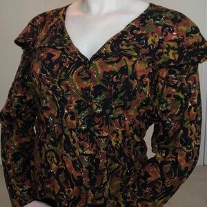 Multicolor Abstract Women Top